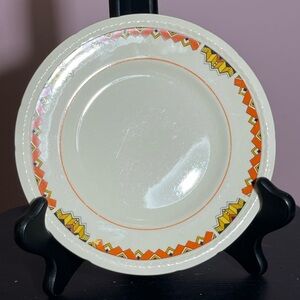 Vintage salad plate with Geometric Pattern 8.5 inch swinnertons majestic vellum